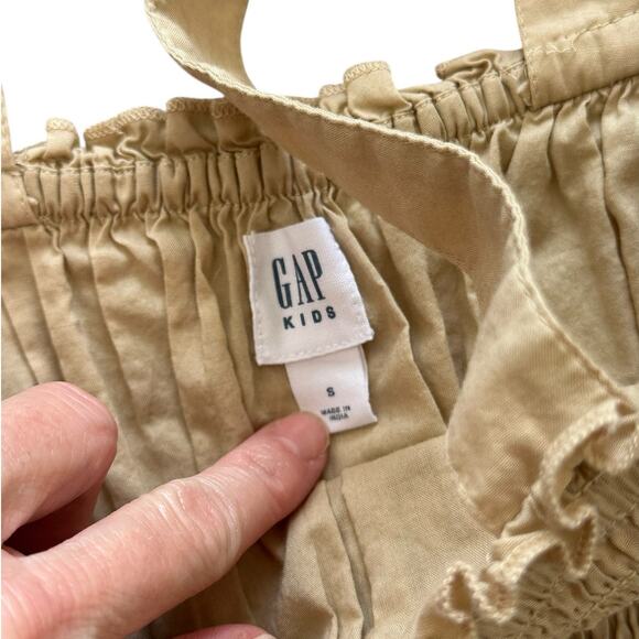GAP Girls Tan Smocked Dress Small 6/7 - Picture 4 of 6